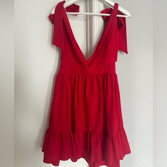 Mini Red Dress - Picture 2 of 3